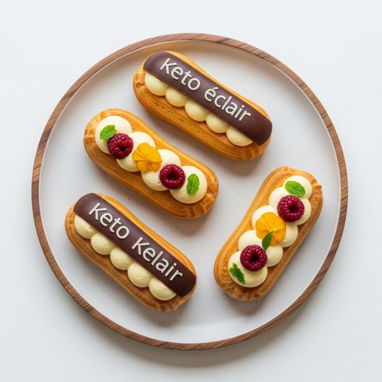 Keto Éclairs: A French Brunch Indulgence